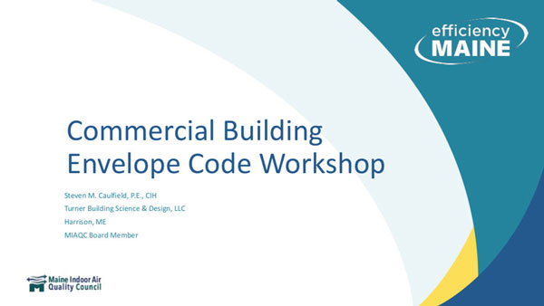 Commercial Building Envelope Code Workshop