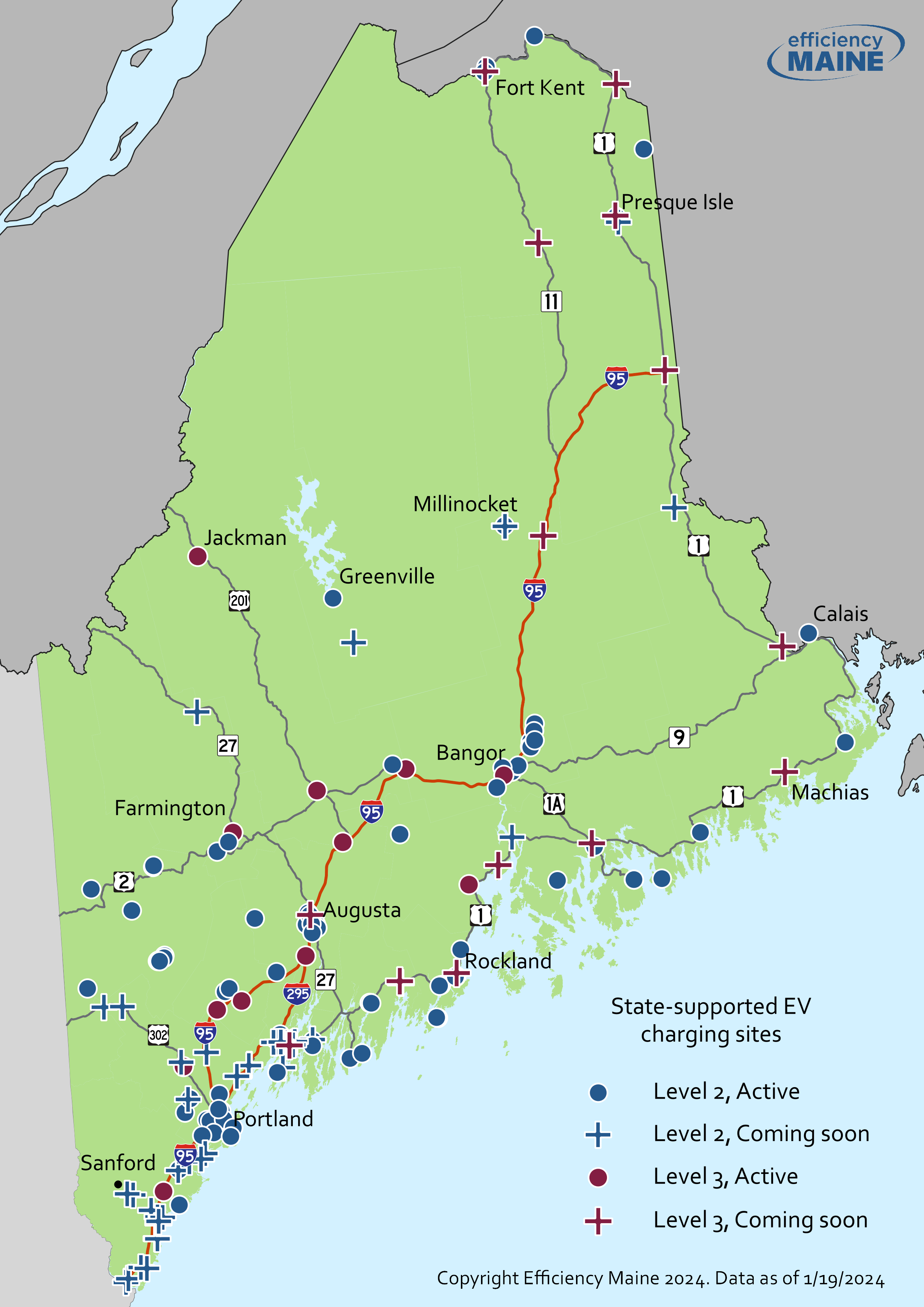 RFP EM0102024 DC Fast Charging Stations Maine Phase 6 Tesla