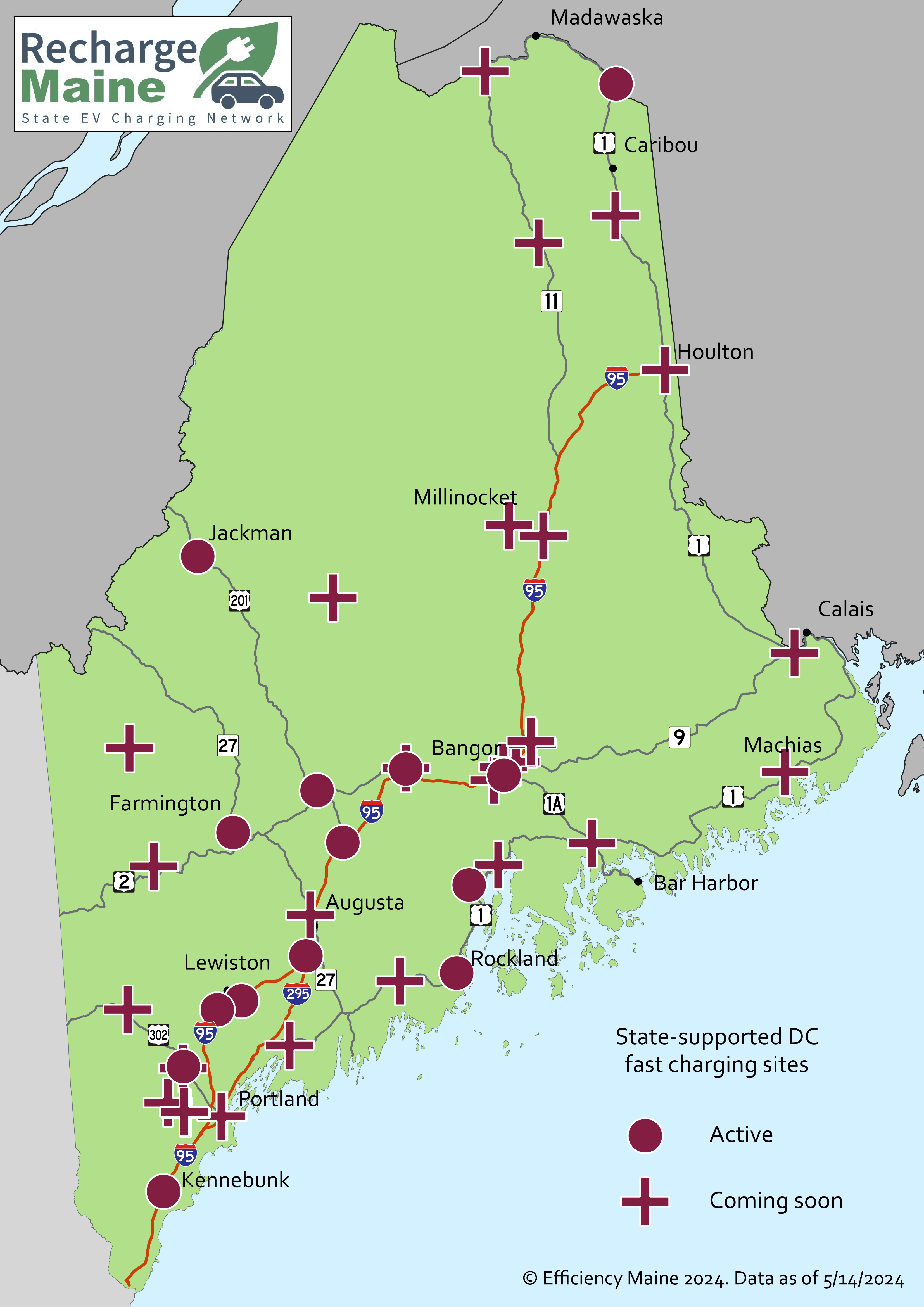 RFP EM0102024 DC Fast Charging Stations Maine Phase 6 Tesla