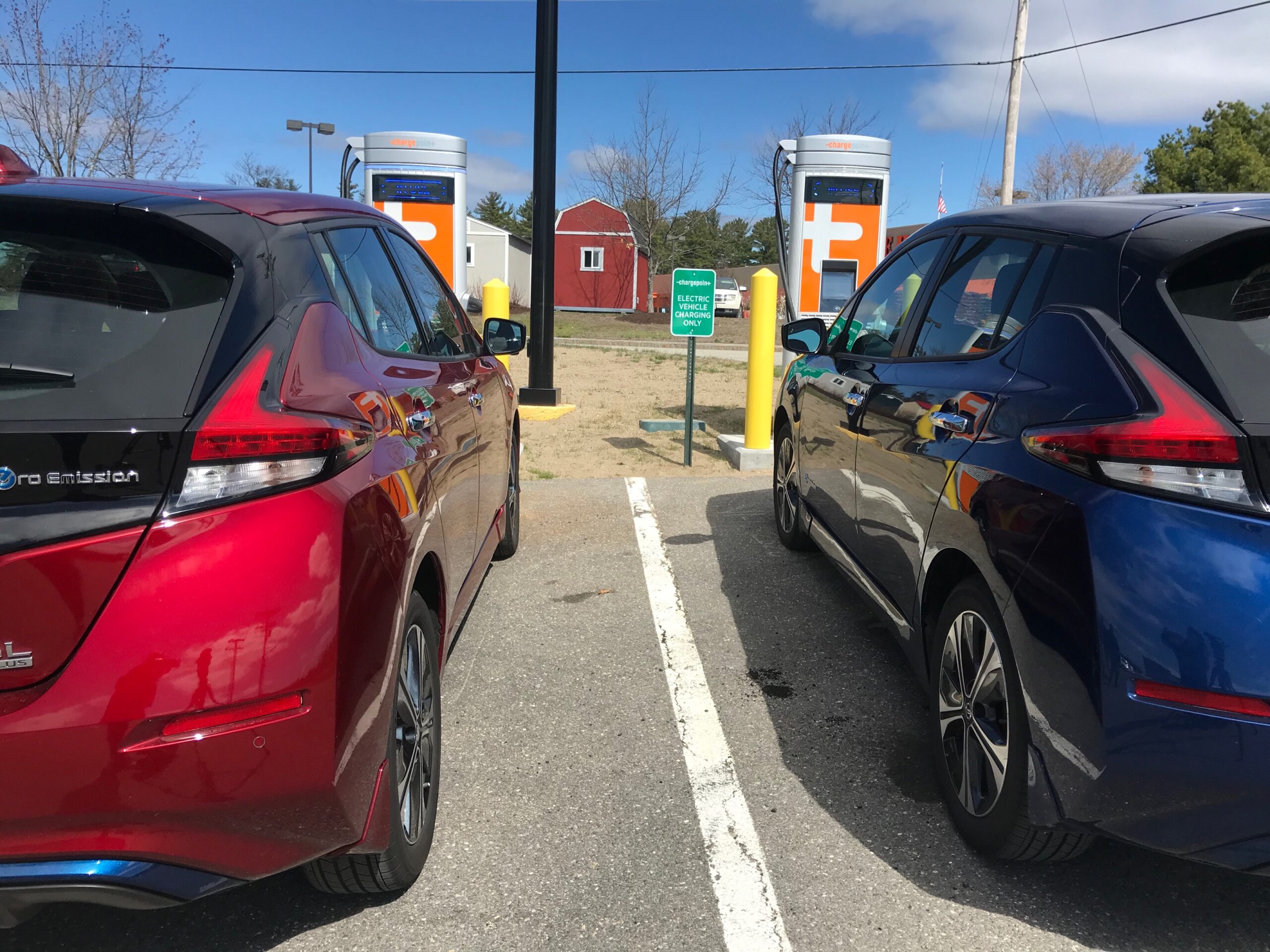 Electric vehicles charging.