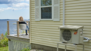 A photo showing a heat pump powering the Glenmoor by the Sea.