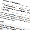 Small image of rental disclosure form.