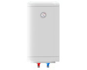 A heating system with a gauge.